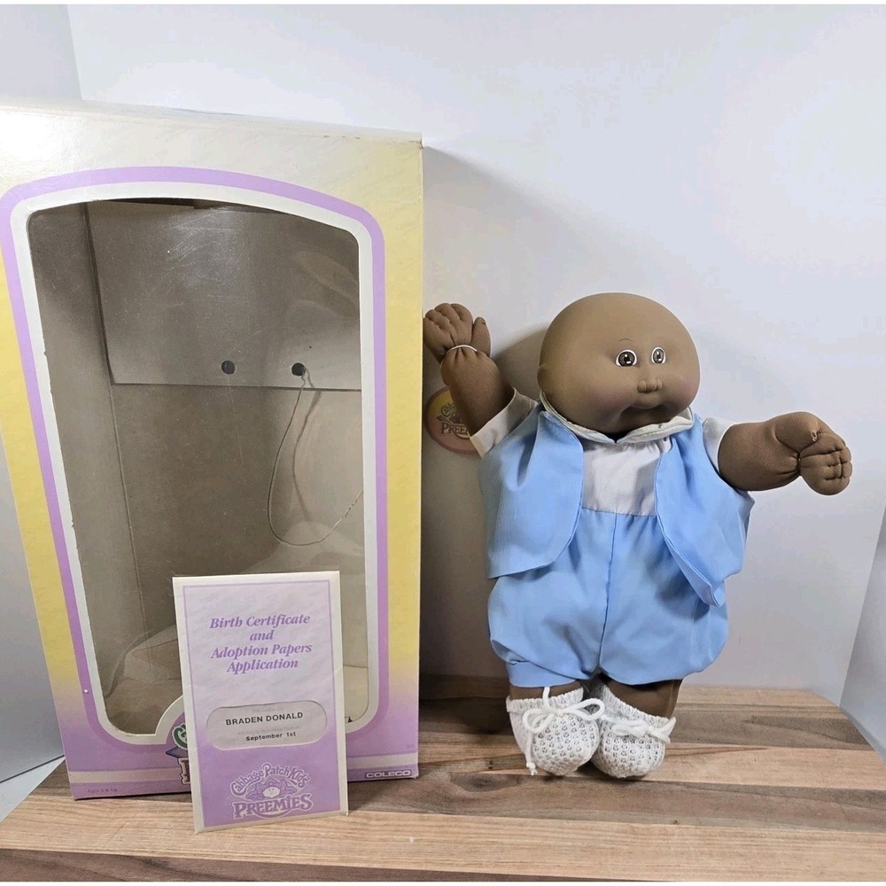Cabbage Patch‎ Kids Preemie Edition Doll By Coleco VTG  80s